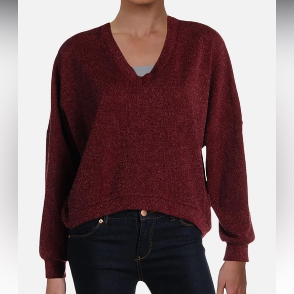 Band of Gypsies Maya V Neck Sweater - Picture 1 of 1